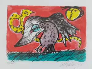 Corneille - Litho handgesigneerd met lijst- Mémoire de Bali I 1993 Cobra kaufen? Bieten Sie von 175!