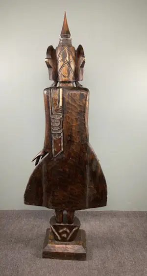 Niet of onleesbaar gesigneerd - Staande houten Boedhha - 175cm kopen? Bied vanaf 1!