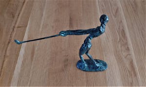 Brons (Onbekend) - Golf speler - Beeld kopen? Bied vanaf 39!