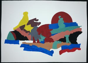 Henri Plaat - Gouache, Zonder titel (Groot) kopen? Bied vanaf 1!