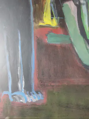 Dick Elffers - Gouache - Vrouw met kat kopen? Bied vanaf 50!