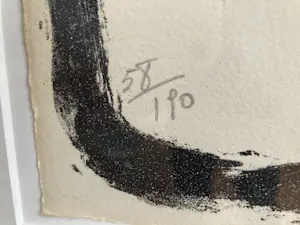 Bram van Velde - Zwart-wit litho uit 1966 kopen? Bied vanaf 350!