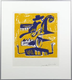 Anton Martineau - Zeefdruk, Zonder titel - Ingelijst kopen? Bied vanaf 35!