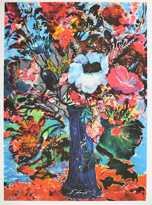 Ernst Fuchs - Bunter Blumenstrauss kopen? Bied vanaf 89!