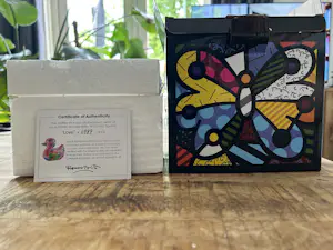 Romero Britto - Love Duck Heart kopen? Bied vanaf 50!