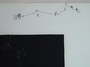 René Klinkers - Drukinkt / acrylverf , Zwart vierkant , “René II” - gesigneerd kopen? Bied vanaf 25!