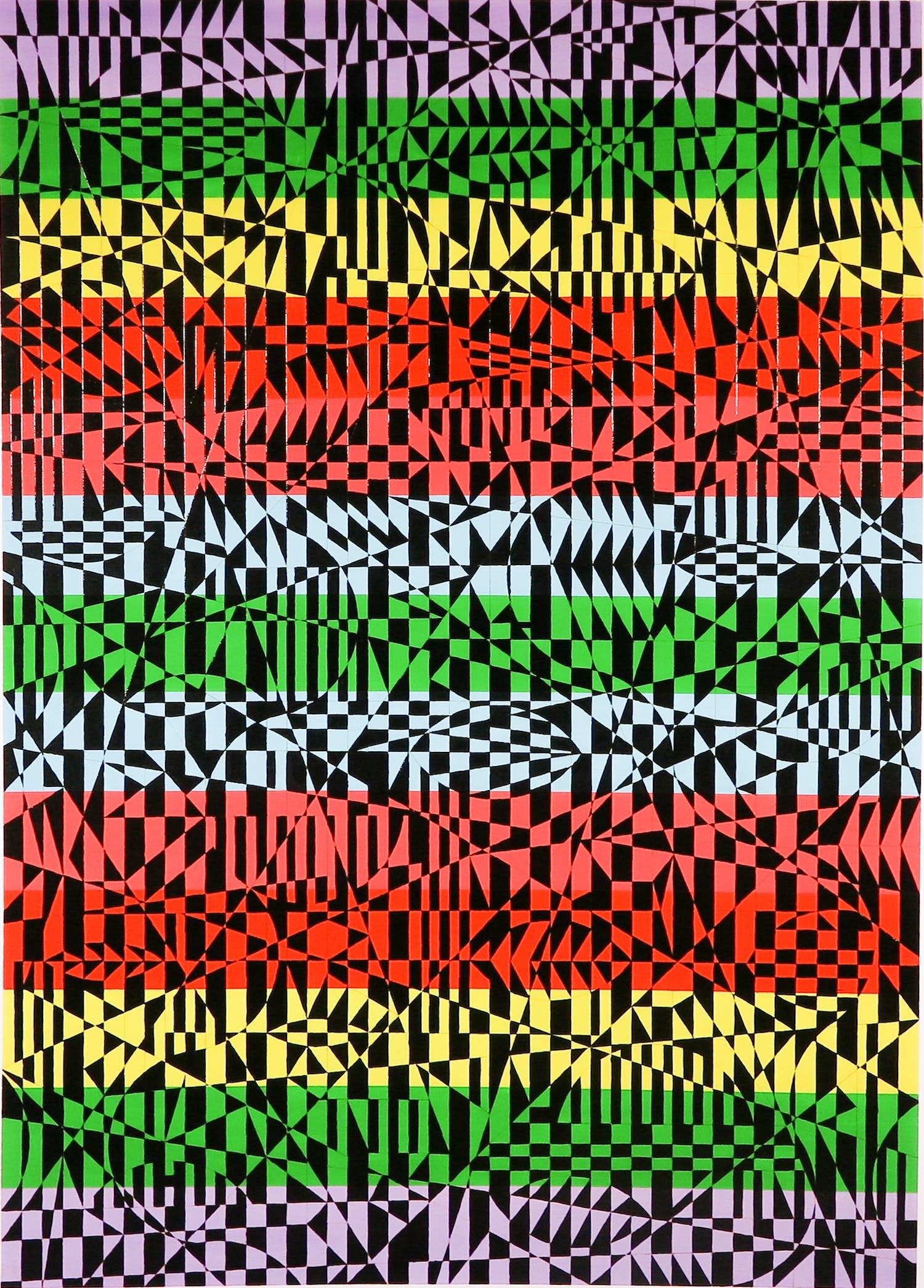 Pim Lenos - Gemengde techniek op paneel, Zonder titel (Groot formaat!) kopen? Bied vanaf 1!