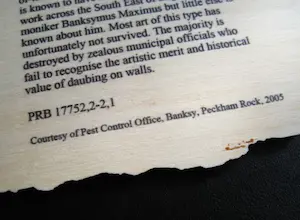 Banksy - Peckham Rock - British Museum kopen? Bied vanaf 250!