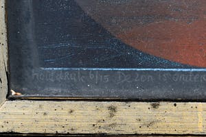 Antje Veldstra - Houtdruk: "De zon is onder de aarde gezonken" - 1998 kopen? Bied vanaf 69!