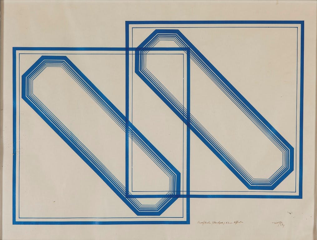 Henri de Wolf - Ontwerp affiche 6 - 1974 - Lithografie op papier kopen? Bied vanaf 5!