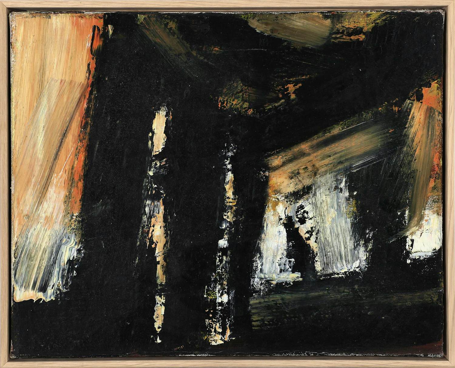 Theo Wolvecamp - Abstracte Compositie - 1964 zeer krachtig kunstwerk kopen? Bied vanaf 3850!