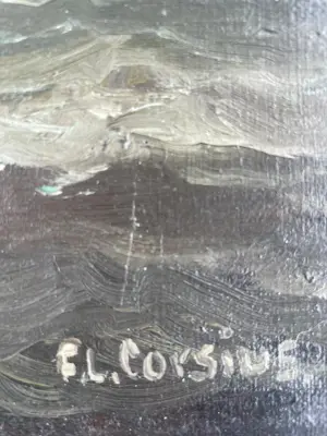 Franciscus Leonardus Corsius - Franciscus Leonardus Corsius, zeegezicht met zeilboot kopen? Bied vanaf 100!