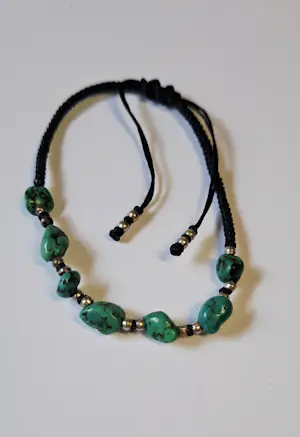 Nieuwe Handgemaakte sterling zilveren 'Turquoise bohemien' turquoise armband kopen? Bied vanaf 30!