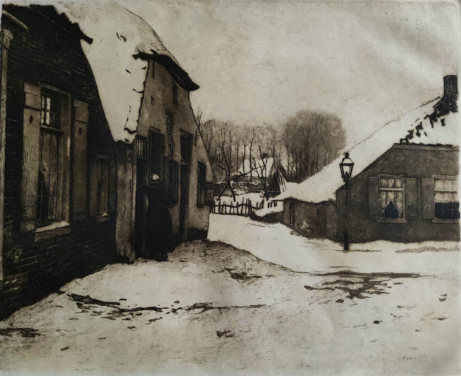 Willem Witsen - Dorpsbuurt, de Driehoek te Ede kopen? Bied vanaf 325!