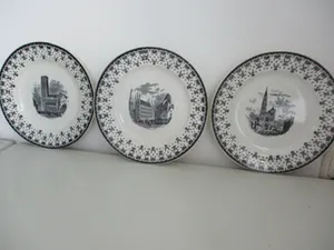 Villeroy en Boch - 3 borden Boch Freres - La Louviere kopen? Bied vanaf 50!