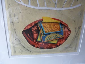 Lon Buttstedt - Litho, Bundle, twig, three points - Ingelijst kopen? Bied vanaf 30!