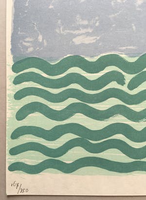 Klaas Gubbels - litho op handgeschept papier 'Het Water' - 2007 kopen? Bied vanaf 145!