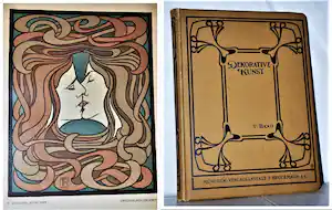 Peter Behrens - Der KÜSS -houtsnede in het Bruckmann boek uit 1900 (compleet met alle grafiek!) verkauft für € 536!