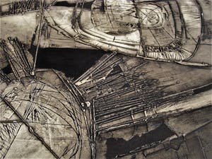 Gras Heyen - Veelzijdig Amsterdams Kunstenaar - Abstract in Grijs en Zwart - gesigneerd kopen? Bied vanaf 10!