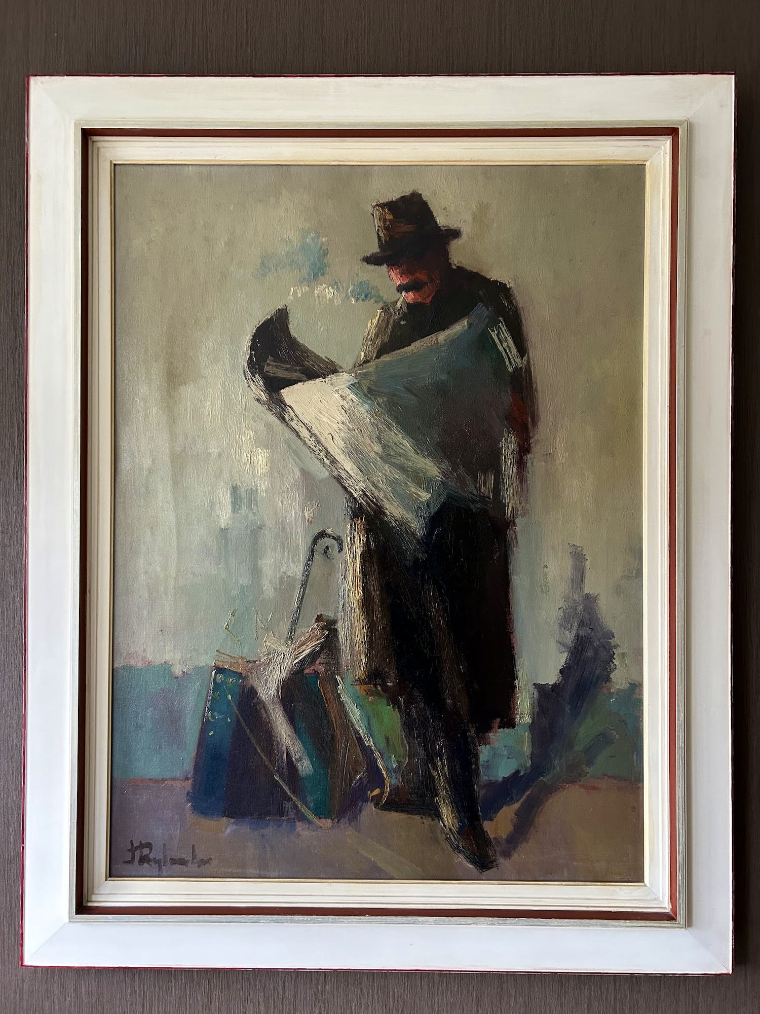 Jan Rijlaarsdam Man Leest Krant Verkocht Kunstveiling nl