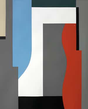 Rudolf Jahns - Weisse Mitte, zeefdruk verkocht voor € 95!