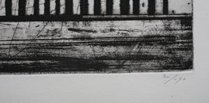 Ko Oosterkerk - ets: abstract - 1968 kopen? Bied vanaf 60!