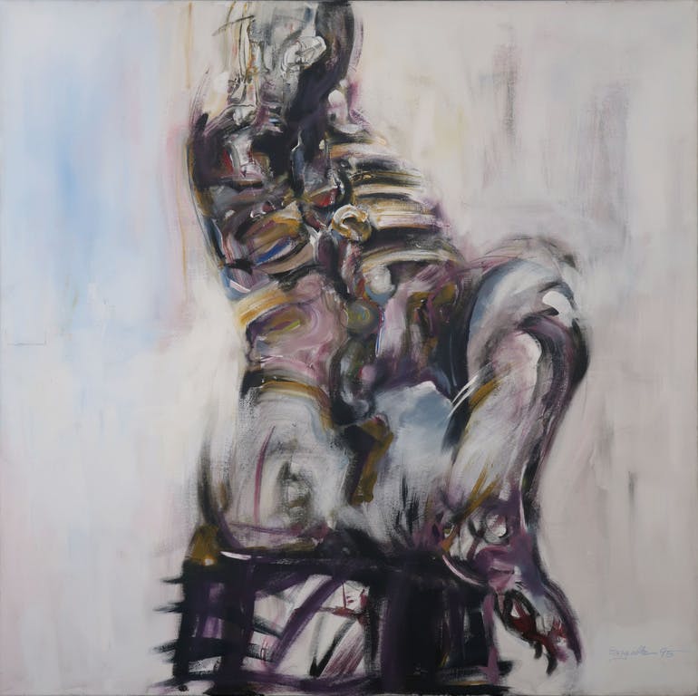 Klaus Dieter Engelke - Klaus Engelke: Olieverf op Doek, Torso (Groot) verkocht voor € 140!