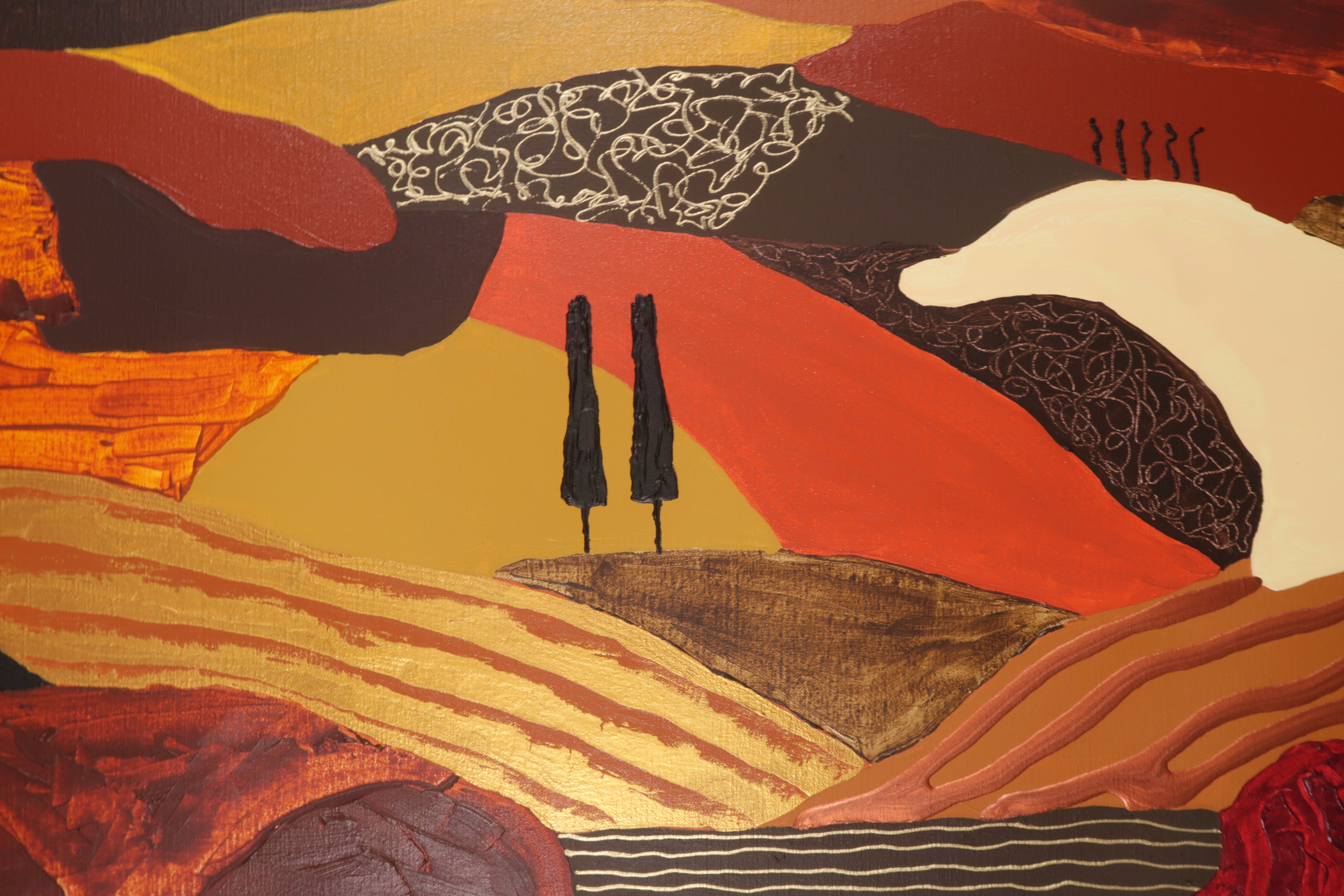 Ronald Boonacker - Acryl op doek, Toscana 5 - Ingelijst (Groot) kopen? Bied vanaf 250!