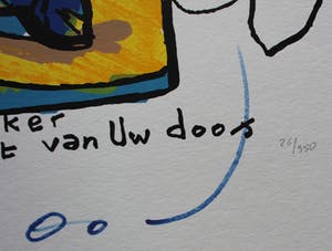 Herman Brood - Zeefdruk: Oh hoe ik hunker naar de zeelucht van uw doos.. kopen? Bied vanaf 225!