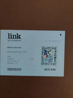 Harrie Gerritz - Rivierlandschap kopen? Bied vanaf 50!