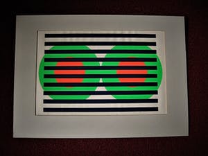 Rob Schotman - Collectie Amsterdams Grafisch Atelier - gesigneerde Pop-Art Litho "Afgeschermd" kopen? Bied vanaf 10!