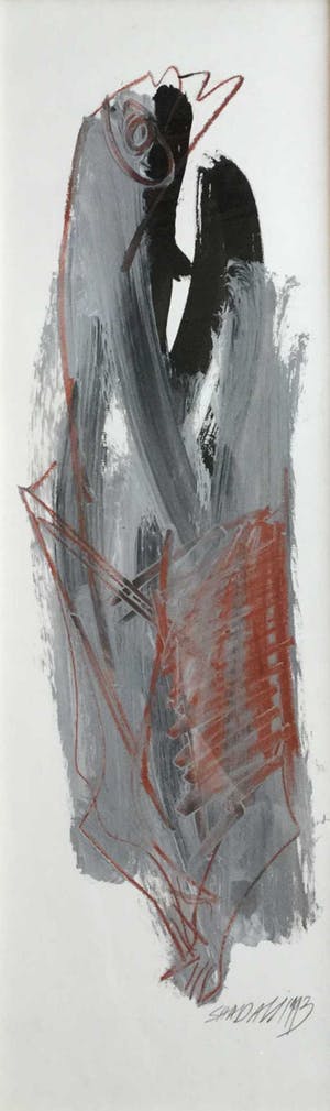 Saad Ali - C3435-4, abstracte compositie, gemengde techniek kopen? Bied vanaf 25!