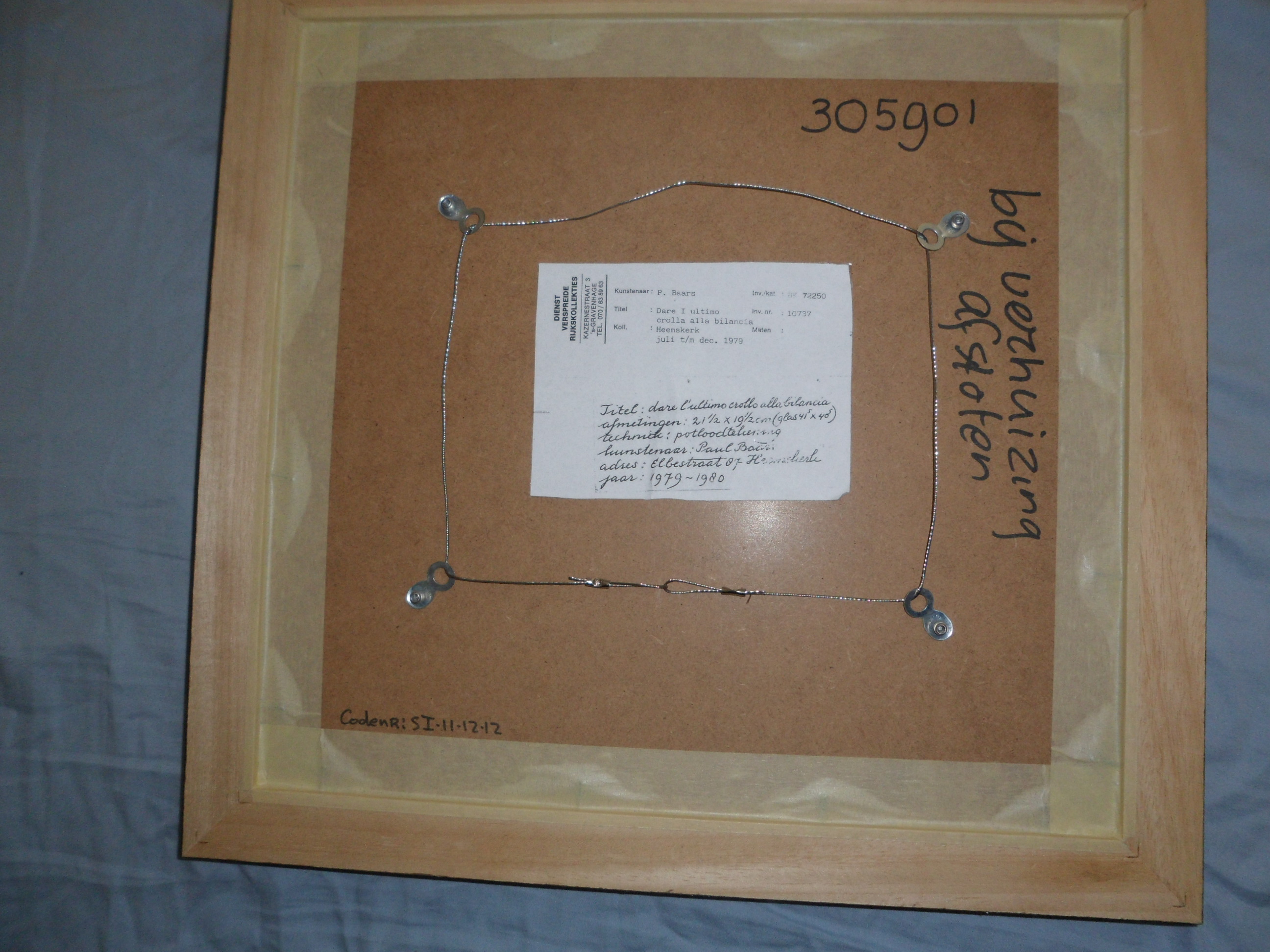 Paul Baars - Potloodtekening op papier,Titel: Dare I`ultimo crollo alla bilancia kopen? Bied vanaf 25!