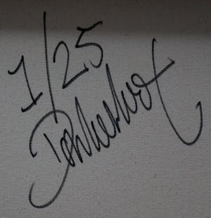 Peter Donkersloot - Peter Donkersloot Acryl en olieverf over print op linnen - Elvis Presley (groot! kopen? Bied vanaf 395!