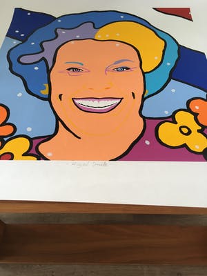 Shunyam - Kleurenzeefdruk ‘Royal Smile’ kopen? Bied vanaf 50!