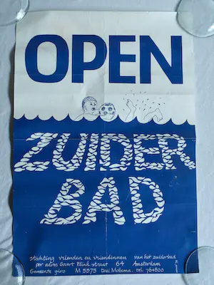 Opland - en (naar) Hergé (Kuifje): 3x Affiche Zuiderbad Amsterdam – 1979-1980 kopen? Bied vanaf 1!