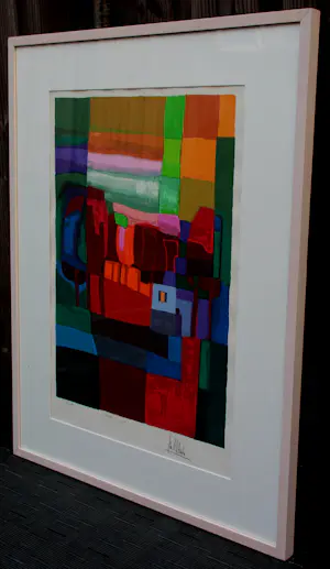 Ton Schulten - Ingelijste kleurenzeefdruk: ''Herfst II" - 1998 kopen? Bied vanaf 595!