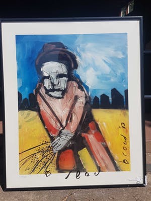 Herman Brood - Herman Brood; Originele Zeefdruk de Zaaier 279/400 (handgesigneerd) kopen? Bied vanaf 150!