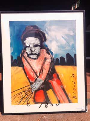 Herman Brood - Herman Brood; Originele Zeefdruk de Zaaier 279/400 (handgesigneerd) verkocht voor € 150!