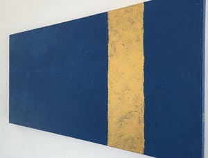 John Foppen - Rapsodie in Blue+ Gold... # K03. XL. GROOT. kopen? Bied vanaf 169!