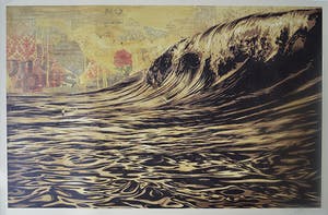 Shepard Fairey - Dark Wave - handsigniert kopen? Bied vanaf 1!