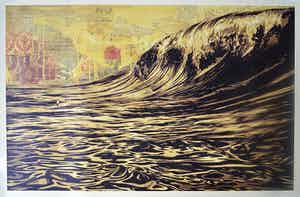 Shepard Fairey - Dark Wave - handsigniert vendu pour 1€ !