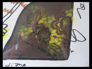 Herman Brood - Zeefdruk, uit 1998, Titel, "Paddo 's". kopen? Bied vanaf 150!