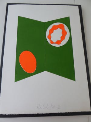 Han Schuil - (1958) driekleuren litho zonder titel kopen? Bied vanaf 40!