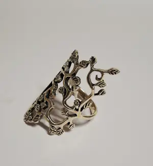 nieuwe Vintage zilveren handgemaakte echte Zwitserse filigraan  setting kopen? Bied vanaf 80!