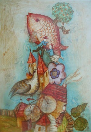 Francoise Deberdt - Geen titel -kleurenlitho nr6/30- kopen? Bied vanaf 10!