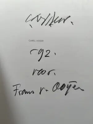 Carel Visser - 5 GESIGNEERDE BOEKJES EN BROCHURES kopen? Bied vanaf 150!