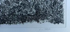 Willem Minderman - landschap met dorpje op achtergrond - 1975 kopen? Bied vanaf 45!