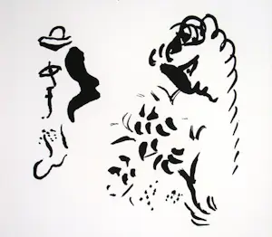 Marc Chagall - Eerbetoon aan San Lazzaro - 1975 - Originele lithografie - Moulot kopen? Bied vanaf 100!