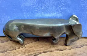 Brons (Onbekend) - Slapende teckel kopen? Bied vanaf 55!